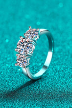 Load image into Gallery viewer, Stylish 925 Sterling Silver Moissanite Ring