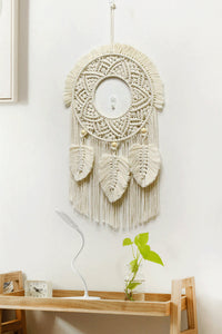 Hand-Woven Fringe Wall Hanging