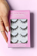 Load image into Gallery viewer, SO PINK BEAUTY Faux Mink Eyelashes 5 Pairs