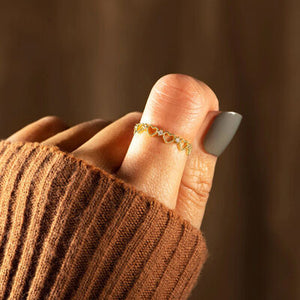 Heart Shape 18K Gold-Plated Ring