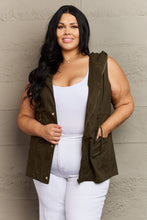 Load image into Gallery viewer, Zenana More To Come Full Size Military Hooded Vest