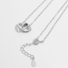 Load image into Gallery viewer, 925 Sterling Silver Inlaid Zircon Heart Necklace