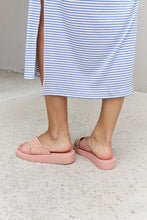 Load image into Gallery viewer, Forever Link Studded Cross Strap Sandals in Blush