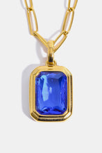 Load image into Gallery viewer, Zircon 18K Gold-Plated Geometrical Shape Pendant Necklace