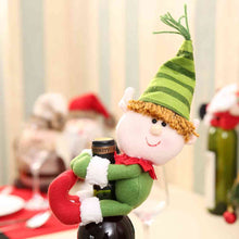 Load image into Gallery viewer, Christmas Gnome Wine Bottle Decoration