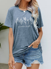 Load image into Gallery viewer, Graphic Round Neck Short Sleeve Tee