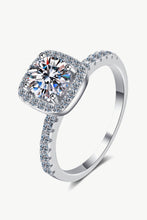 Load image into Gallery viewer, Square Moissanite Ring