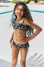 Load image into Gallery viewer, Marina West Swim Clear Waters Two-Piece Swim Set in Black Roses