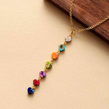 Load image into Gallery viewer, Heart Shape Natural Stone Necklace